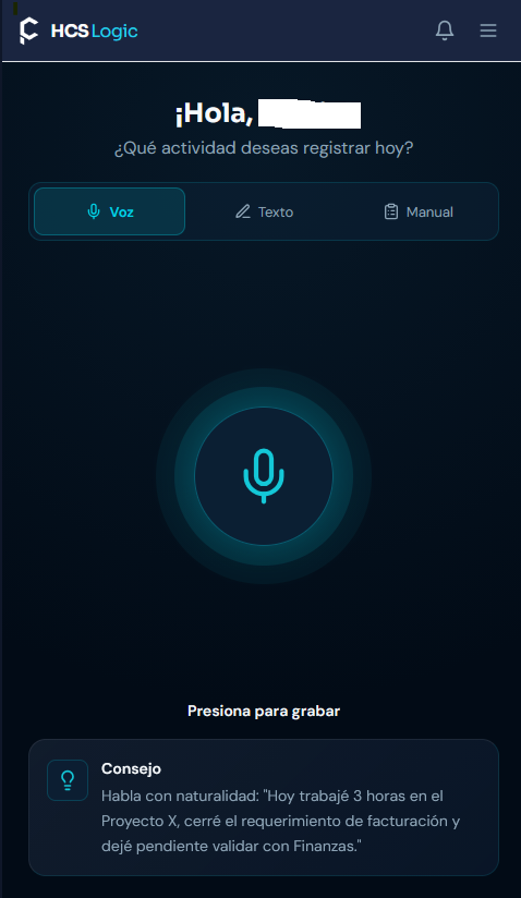 Input Gateway — captura de la interfaz